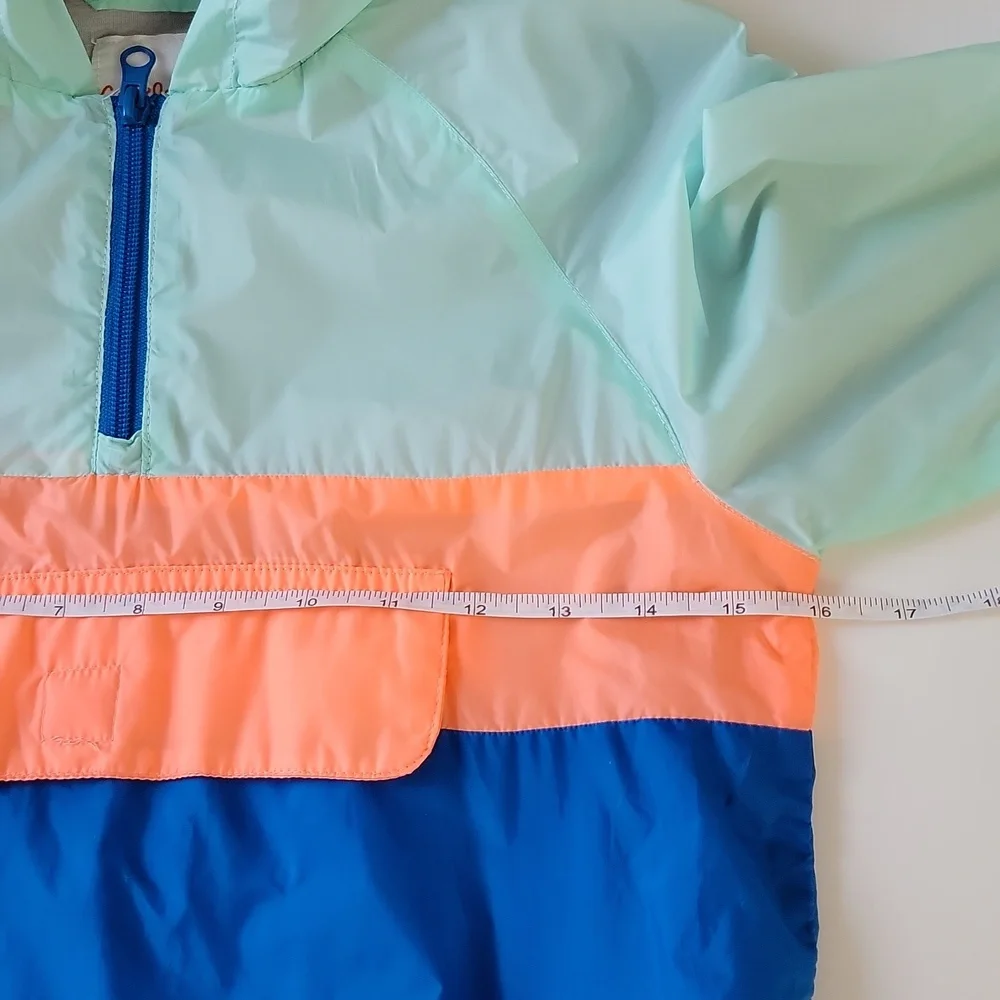 Cat & Jack Kids Colorblock Hoodie Windbreaker Jacket Girls M(8/10) Pull On